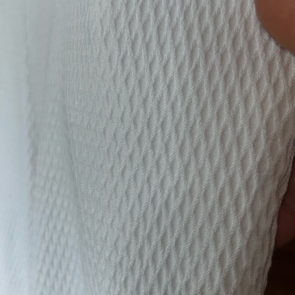 Van Heusen Stretch Extensible White Patterned Leg… - image 2